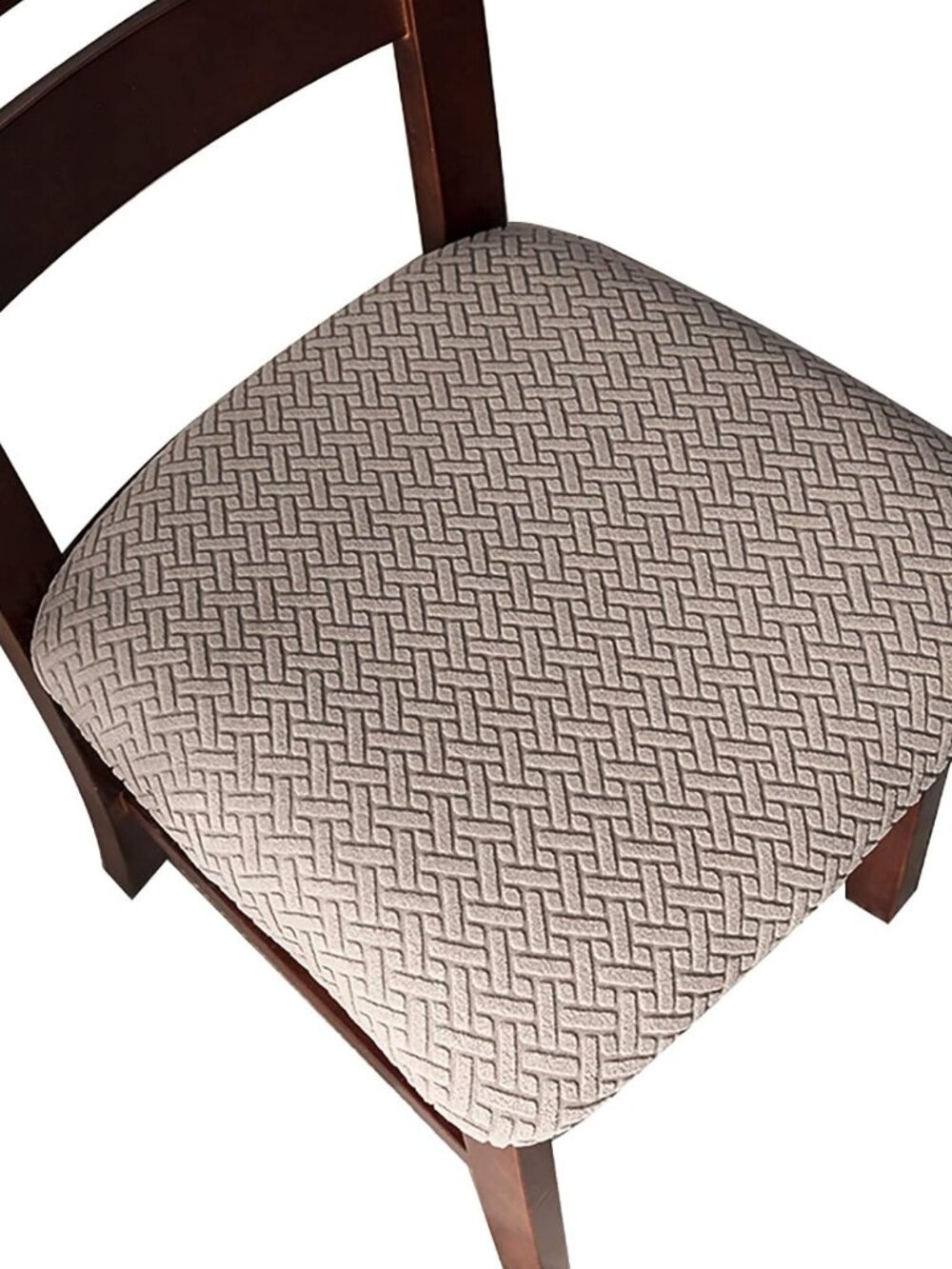 Seat Covers for Dining Room Washable Chair Seat Slipcovers Set of 4